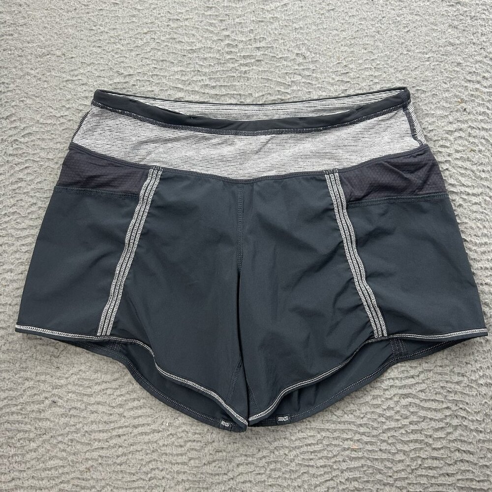 Lululemon Run The Fastest Gray Shorts Women’s Athletic Size 4